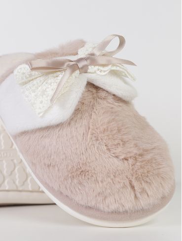 Pantufa Nina Feminina BEGE