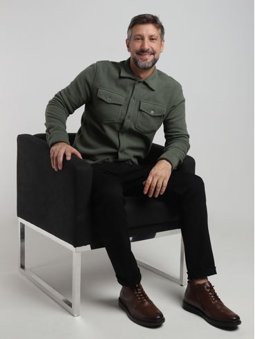 Camisa Soft Manga Longa Masculina VERDE CLARO