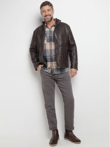 Jaqueta Vels Masculina MARROM