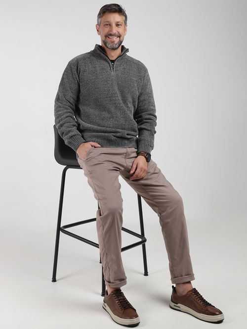 Blusão Tricot Elétron Masculino CINZA