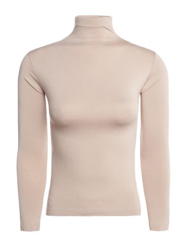 Blusa Manga Longa Gola Alta Feminina BEGE