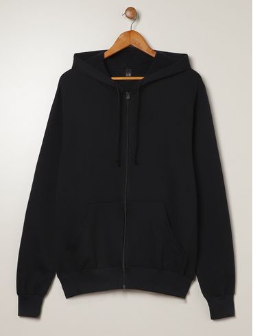 Jaqueta Moletom Plus Size Feminina PRETO
