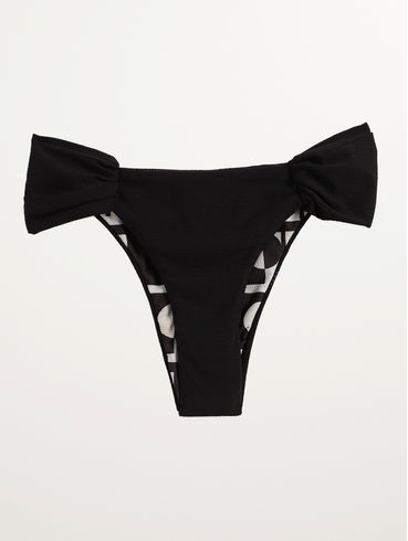 Biquíni Bombom Slim Dupla Face Feminino PRETO/MULTICOLORIDO