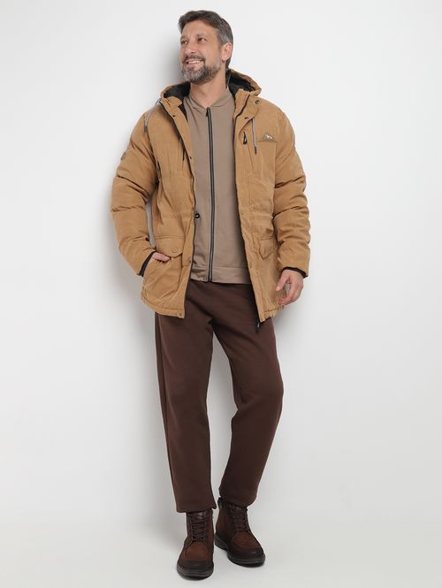 Jaqueta Moletinho Sarjado Masculina CAQUI