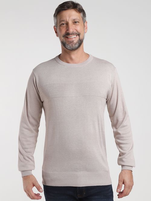 Blusão Tricot Elétron Masculino AREIA