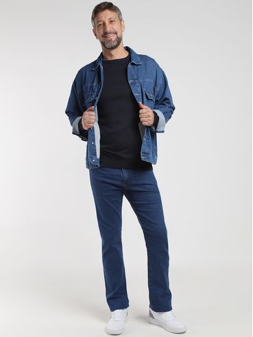 Blusão Tricot Básico Masculino MARINHO