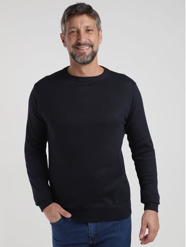 Blusão Tricot Básico Masculino MARINHO