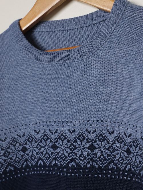 Blusão Tricot Infantil Para Menino - MARINHO/AZUL