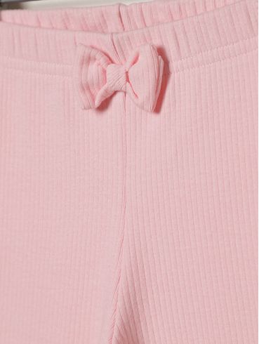 Calça Canelada Infantil Para Menina - ROSA