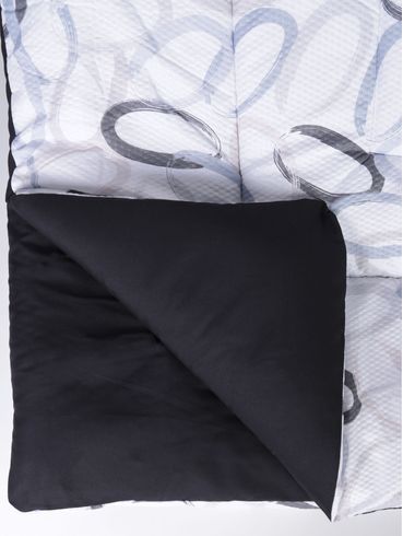 Edredom Casal  Toque Acetinado Altenburg PRETO