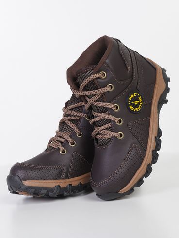 Bota Coturno Adventure Juvenil Para Menino - CAFE