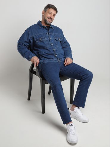 Calça Jeans Reta Masculina AZUL