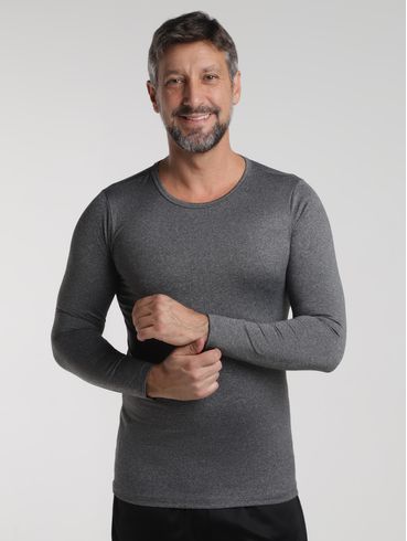 Camiseta Térmica Manga Longa Masculina MESCLA