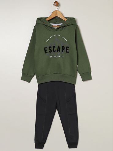 Conjunto Longo Infantil Para Menino - VERDE