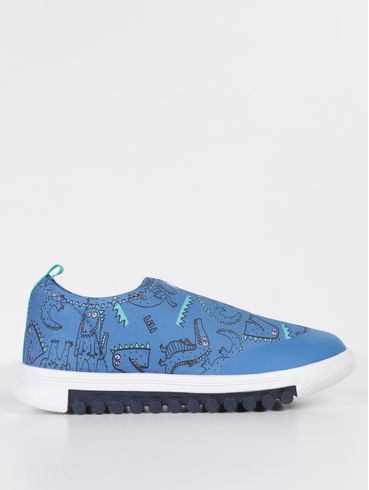 Tênis Jacaré Bibi Infantil Para Menino - AZUL/BRANCO
