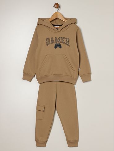 Conjunto Longo Infantil Para Menino - CAQUI