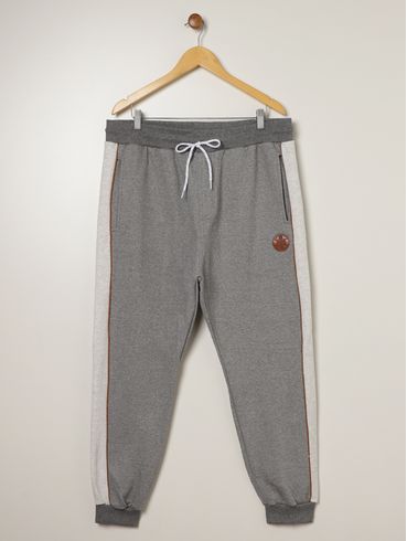 Calça Moletom Jogger Gangster Plus Size Masculino MESCLA ESCURO
