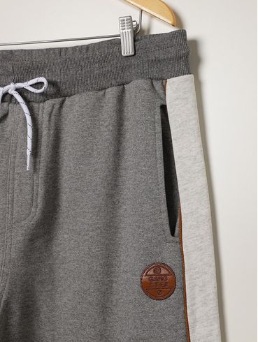 Calça Moletom Jogger Gangster Plus Size Masculino MESCLA ESCURO