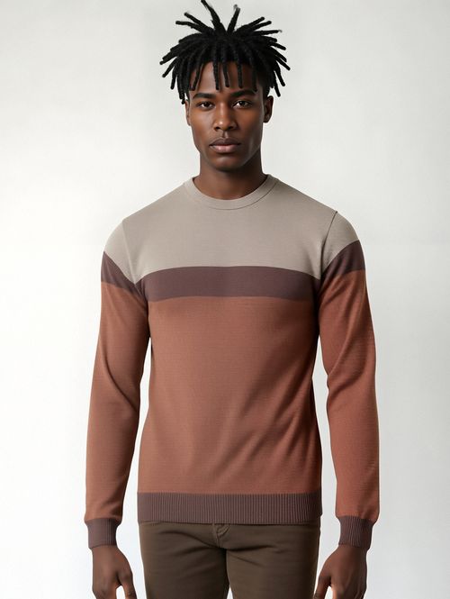 Blusão Tricot Masculino MARROM