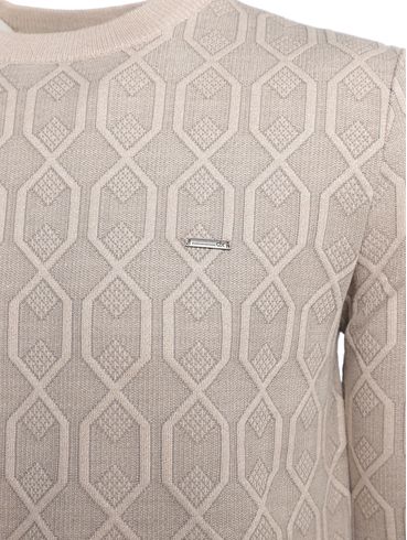 Blusão Tricot Masculino BEGE