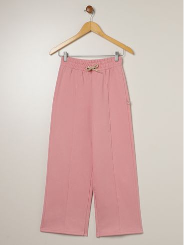 Calça Moletom Juvenil Para Menina - ROSA