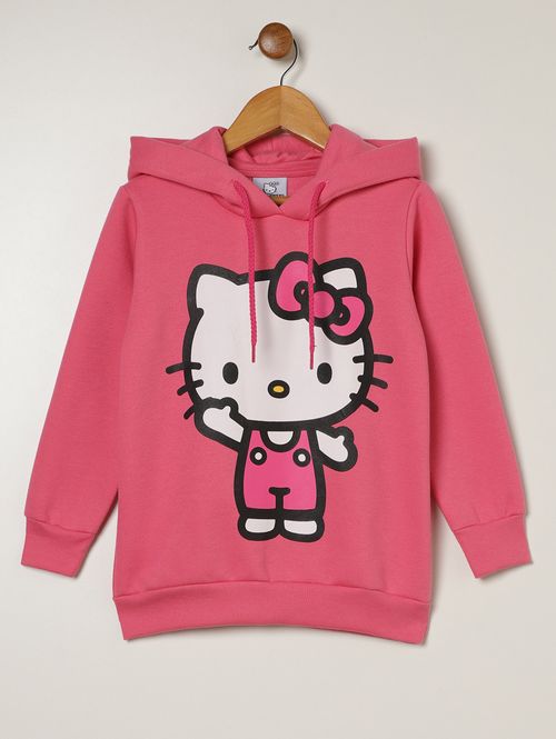 Moletom Hello Kitty Infantil Para Menina - ROSA
