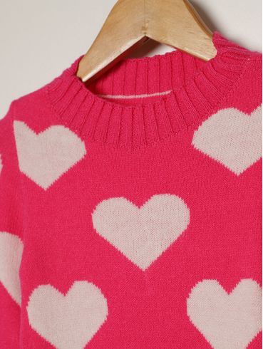 Blusão Tricot Juvenil Para Menina - PINK