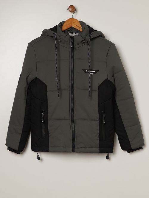 Jaqueta Gangster Juvenil Para Menino - PRETO