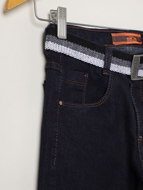 Calça Jeans Juvenil Para Menino - AZUL