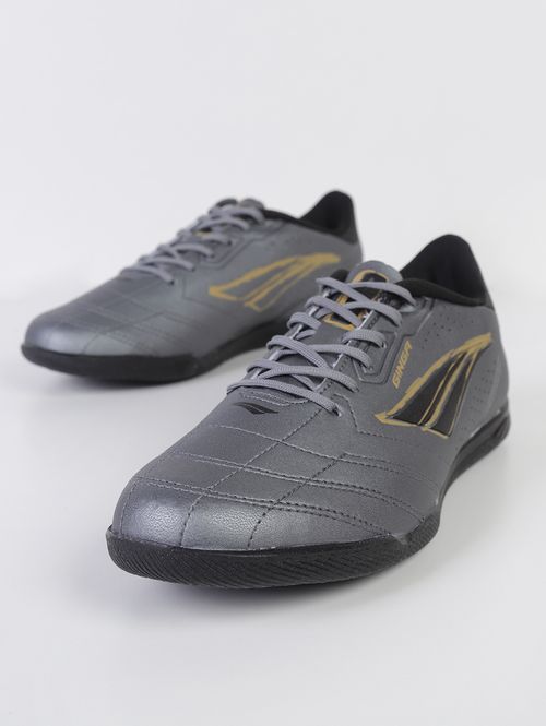 Chuteira Futsal Ginga Y1 Penalty Masculina CHUMBO/PRETO/DOURADO