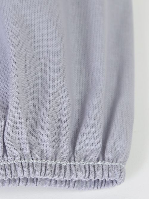 Lençol Avulso Queen Size em Algodão 120 Fios Liso CINZA