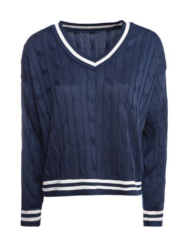 Blusão Tricot Gola V Feminino MARINHO