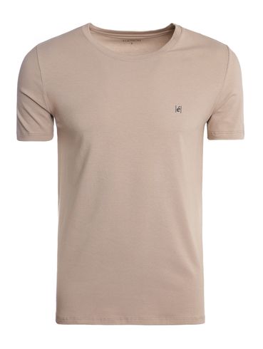 Camiseta Básica Eletrón Masculina CAQUI