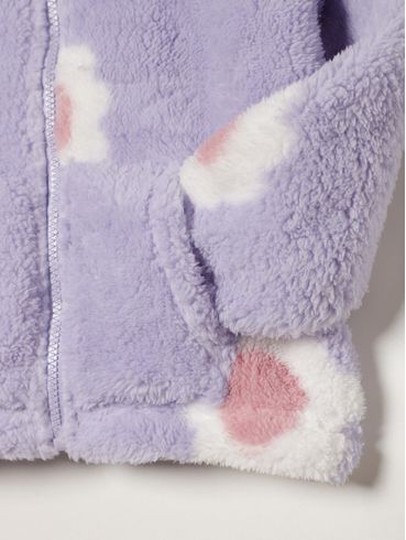 Jaqueta Moletom Infantil Para Menina - LILAS