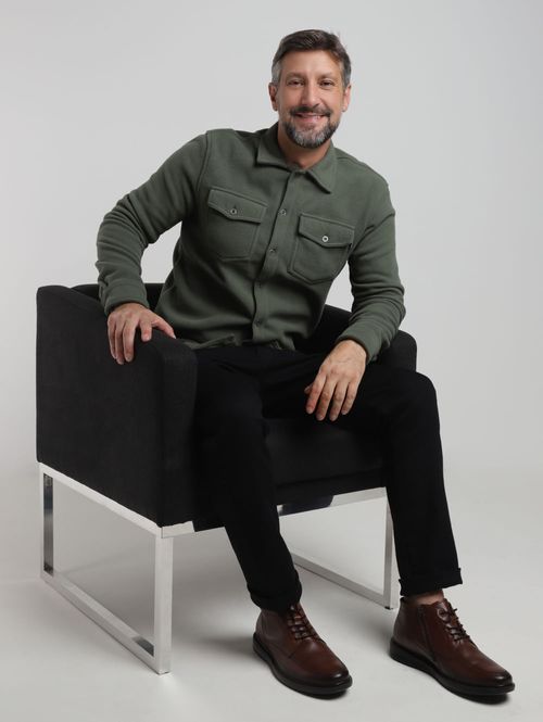 Camisa Soft Manga Longa Masculina VERDE CLARO