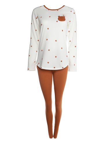 Pijama Longo Feminino OFF WHITE