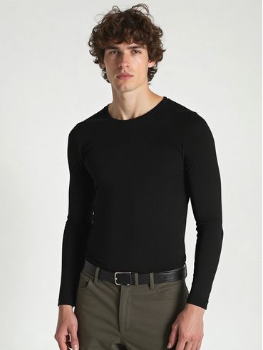 Camiseta Térmica Manga Longa Masculina PRETO