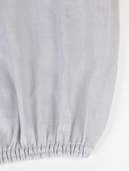 Jogo de Lençol Casal Duplo em Algodão 120 Fios CINZA