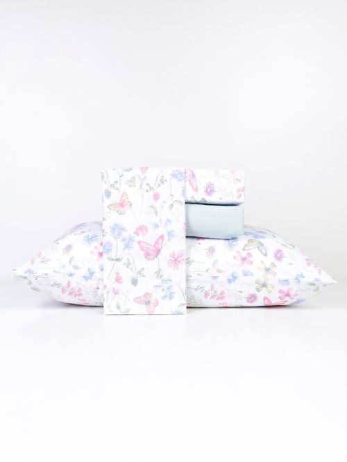 Jogo de Lençol King Duplo em Algodão 120 Fios VERDE