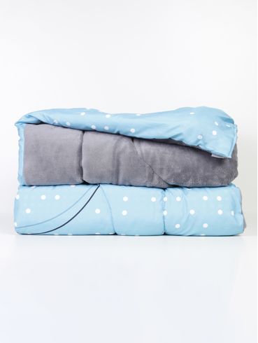 Edredom Solteiro Mickey Home Hedrons AZUL