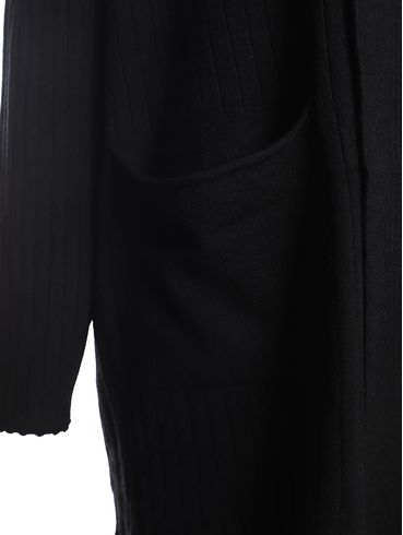 Casaco Tricot Alongado Feminino PRETO