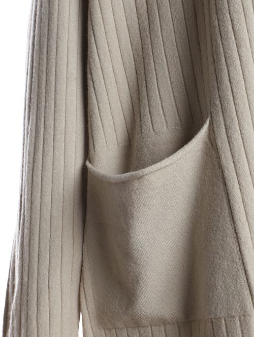 Casaco Tricot Alongado Feminino CAQUI