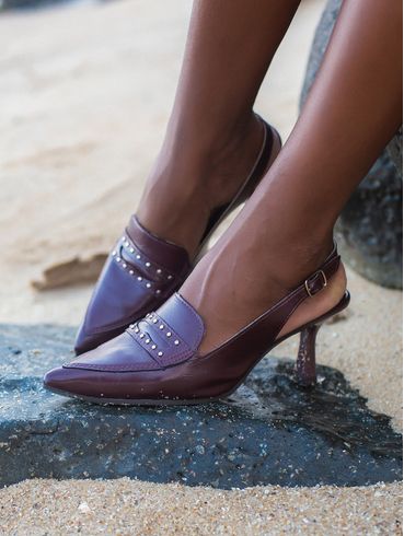 Sapato Slingback Mississipi Feminino BORDO