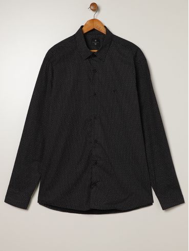 Camisa Nobre Gravataria Plus Size Masculina PRETO