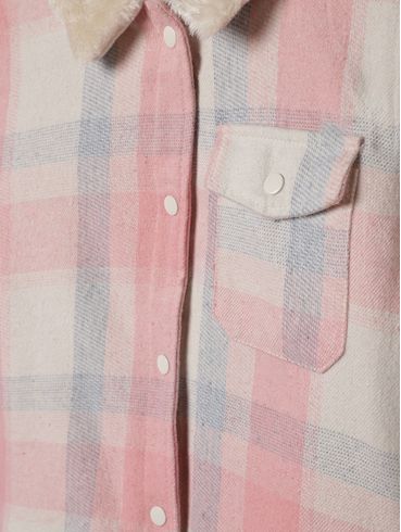 Casaco Parka Juvenil Para Menina - ROSA CLARO