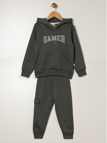Conjunto Longo Infantil Para Menino - VERDE