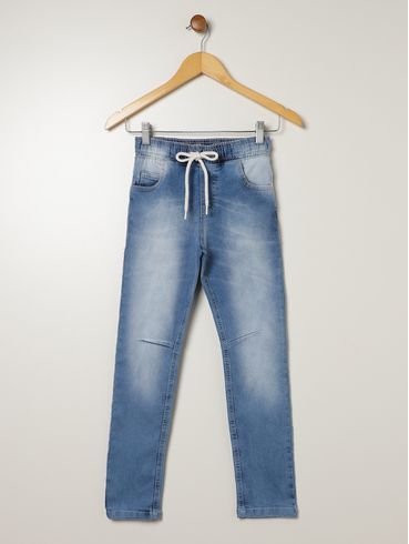Calça Jeans Juvenil Para Menino - AZUL
