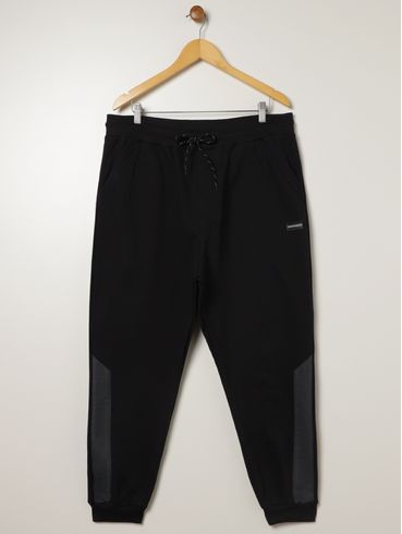 Calça Moletom Jogger Gangster Plus Size Masculina PRETO