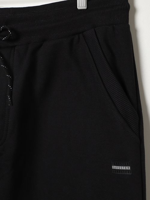 Calça Moletom Jogger Gangster Plus Size Masculina PRETO