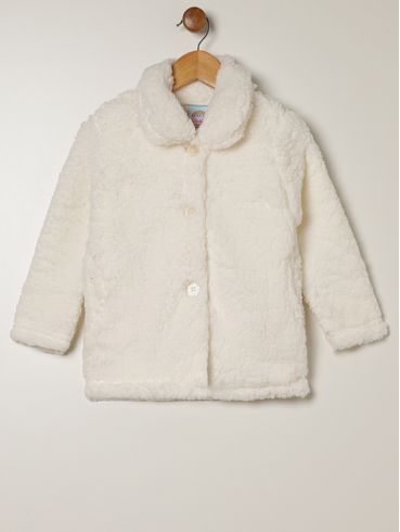 Jaqueta Infantil Para Menina - OFF WHITE